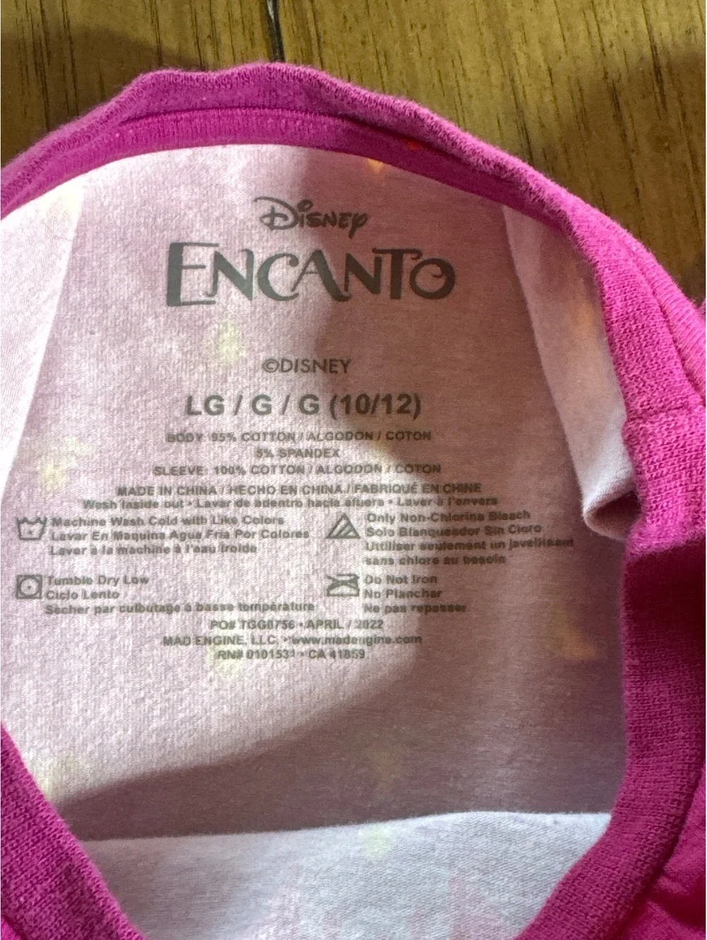 Disney Encanto Girls Tiered Dress Purple Size Large (10-12)